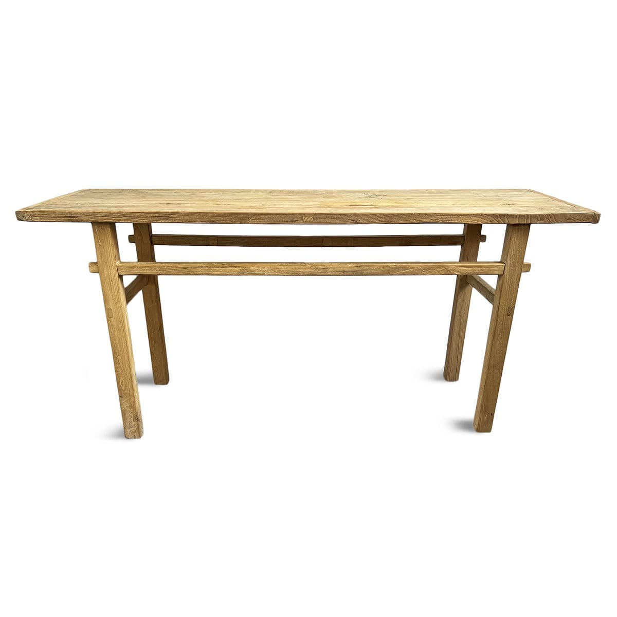 Natural Raw Elm Simple Console - Thumbnail 2