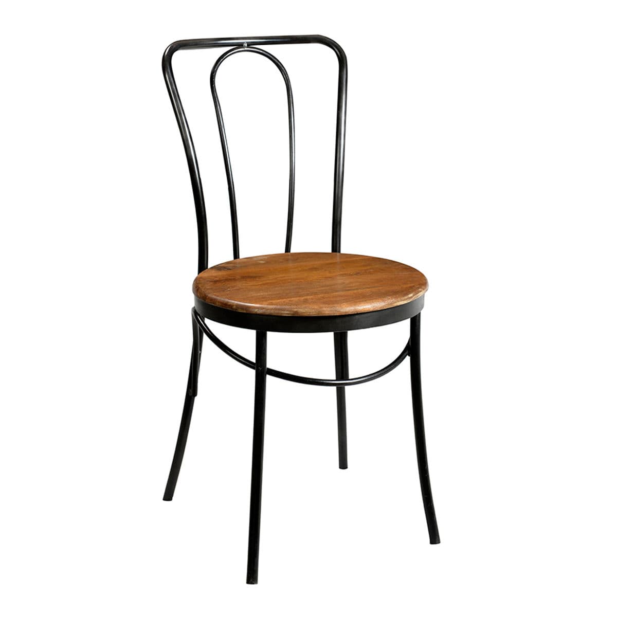 Wood Seat Bistro Chair - Thumbnail 2