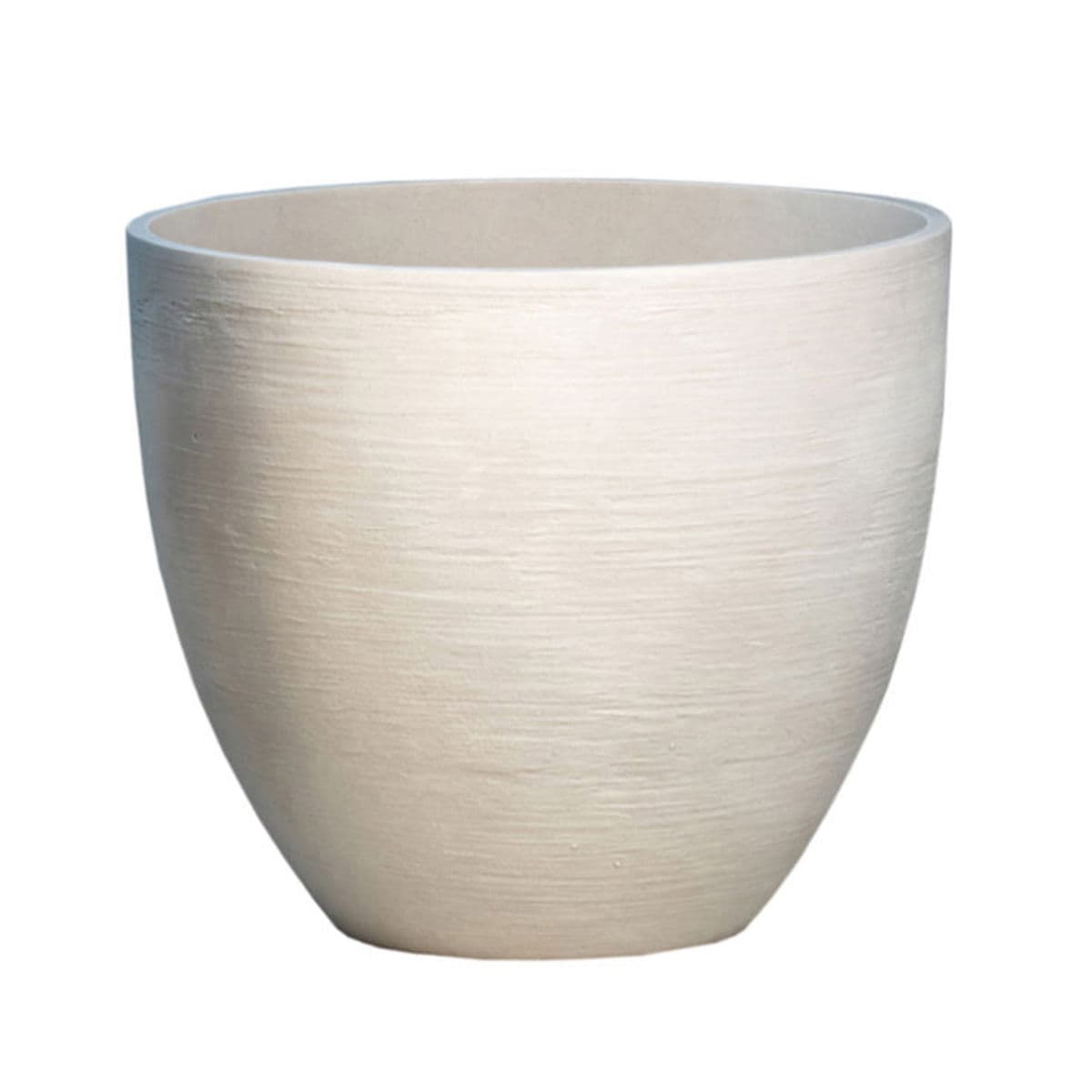 White Composite Planter Pot Medium - Thumbnail 2