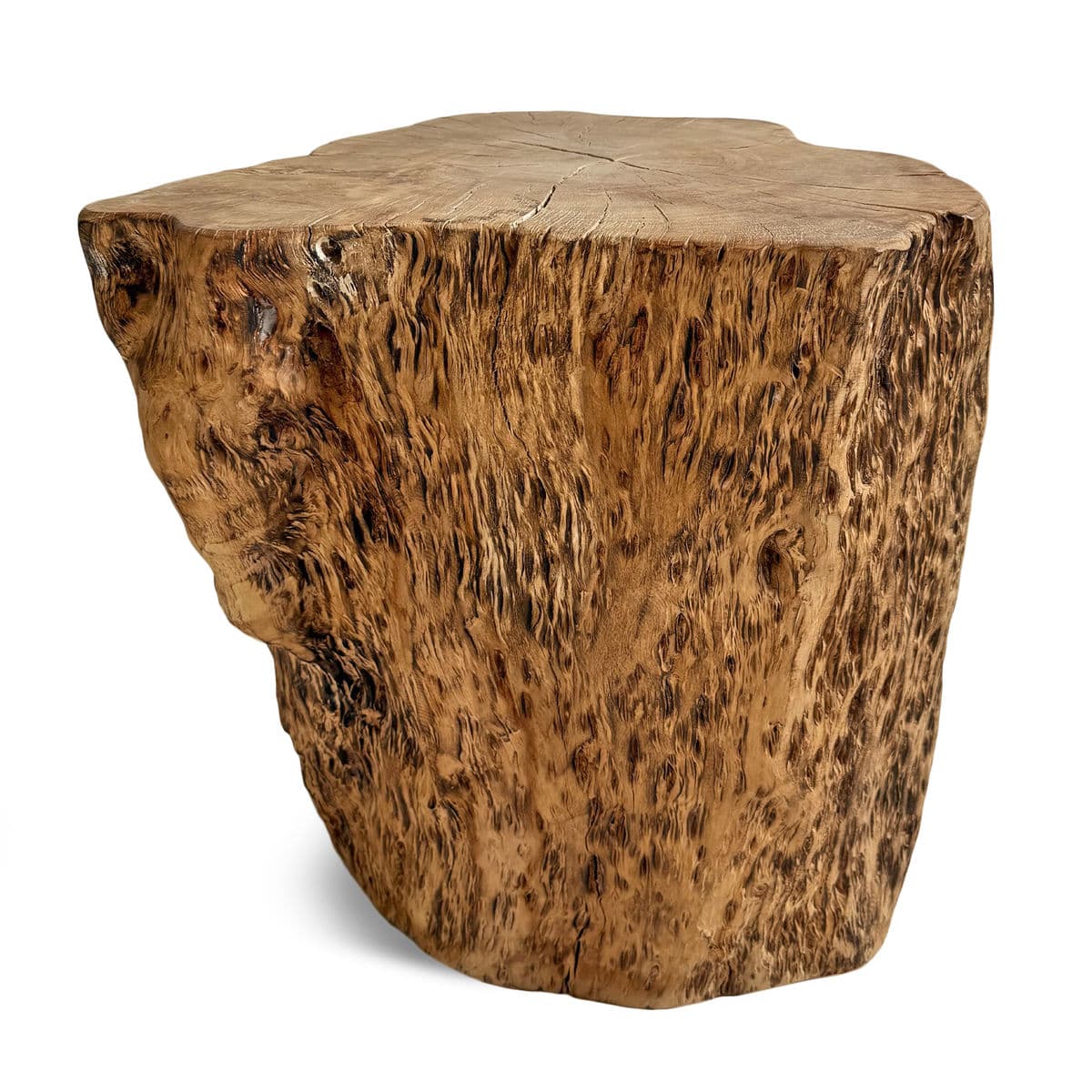 Burn Sand Lychee Stump Side Table - Thumbnail 2