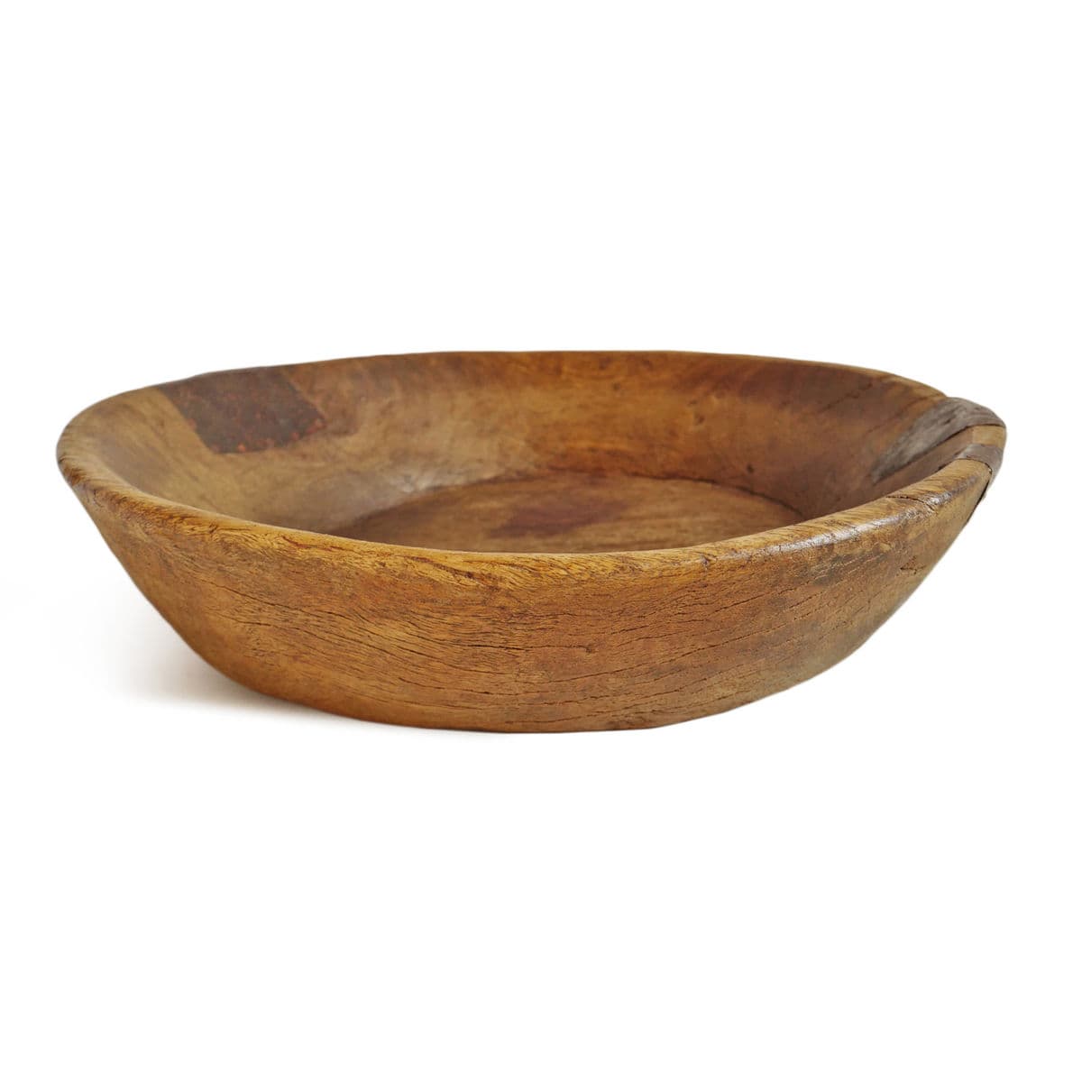 Vintage Teak India Wood Bowl - Thumbnail 2