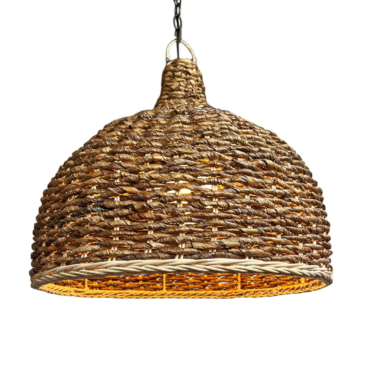 Banana Leaf Woven Pendant Light Medium - Thumbnail 2