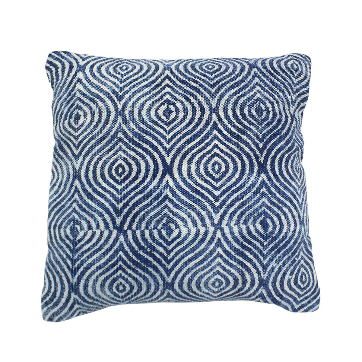 Indigo Waves Printed Pillow - Thumbnail 2