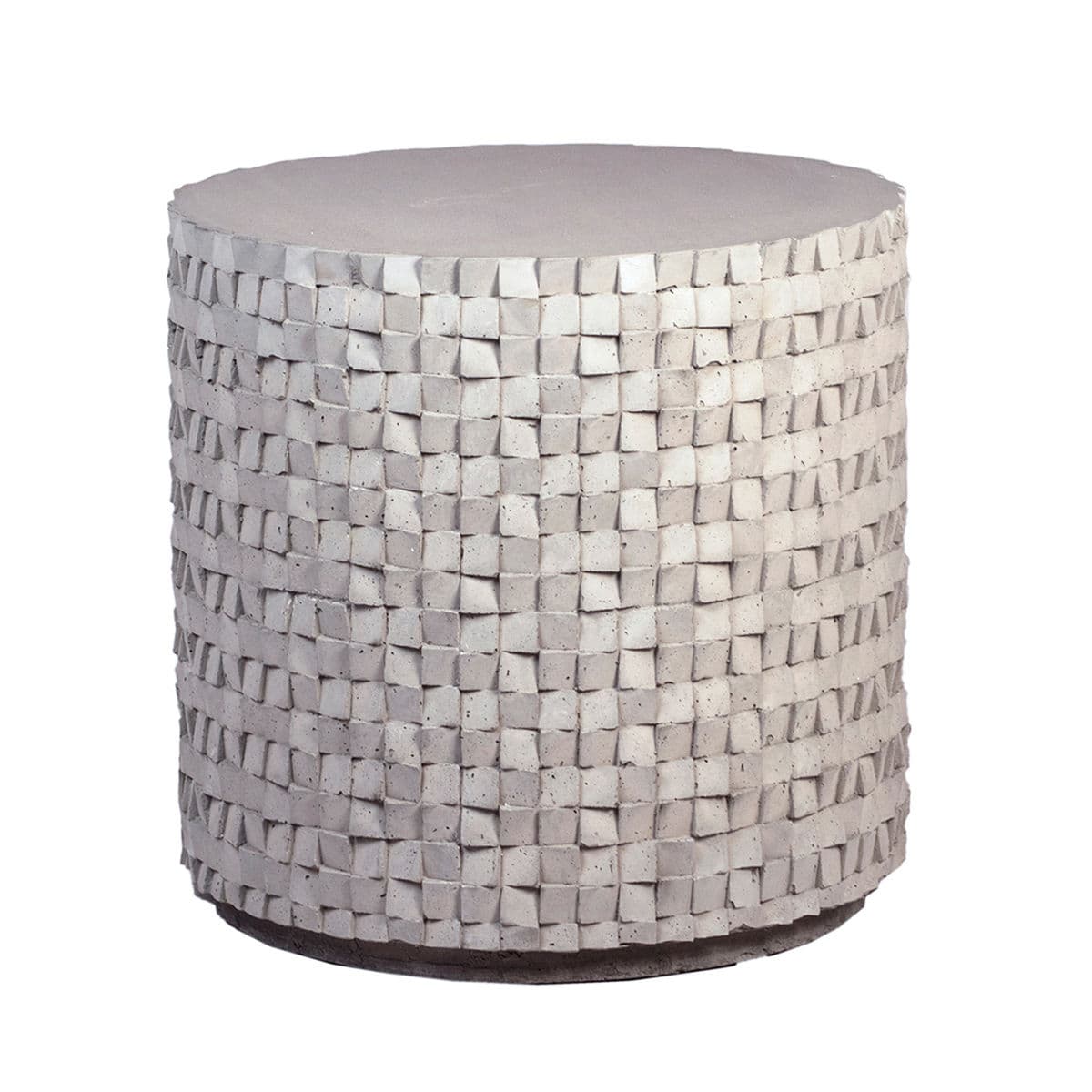 Jenga Outdoor Round Side Table - Thumbnail 2