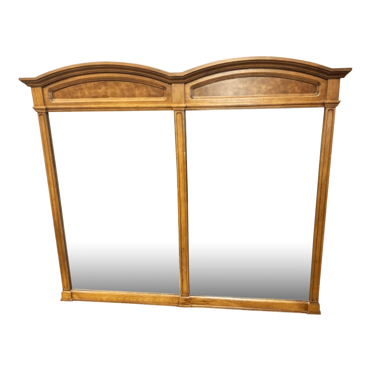 Thomasville Spanish Revival Pecan Wood and Burlwood Large Mirror Made in 1964 - Thumbnail 2