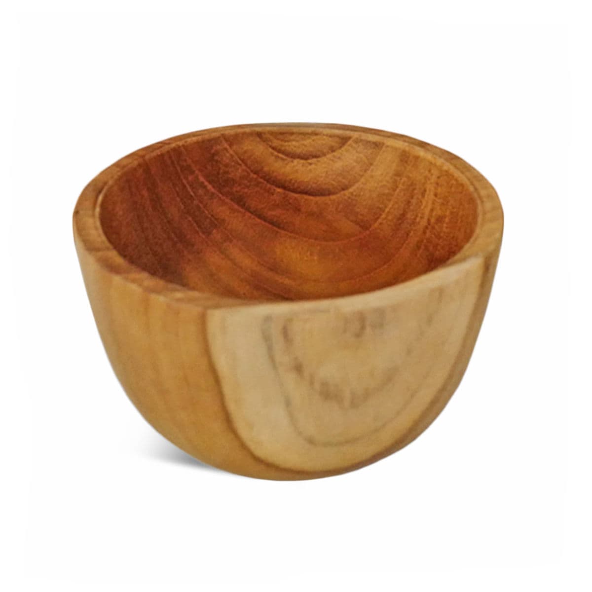 Simple Small Teak Wood Bowl - Thumbnail 2