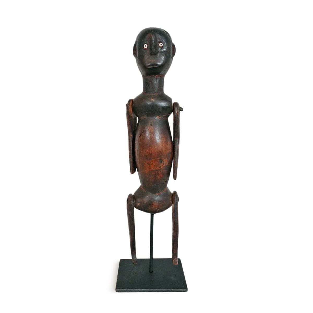 Old Tanzania Wood Doll Figure - Thumbnail 2