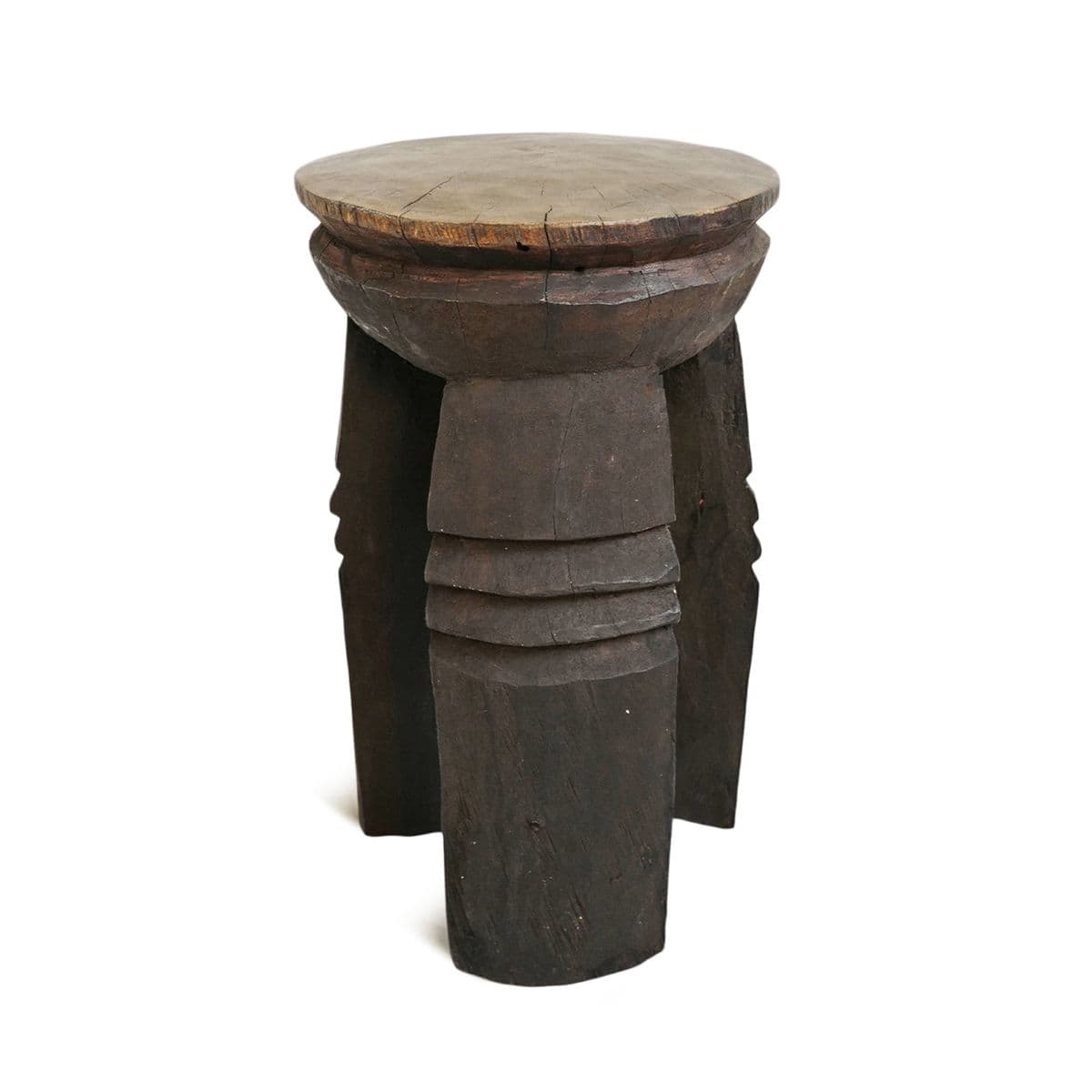 3 Leg Tukara Wood Stool - Thumbnail 2