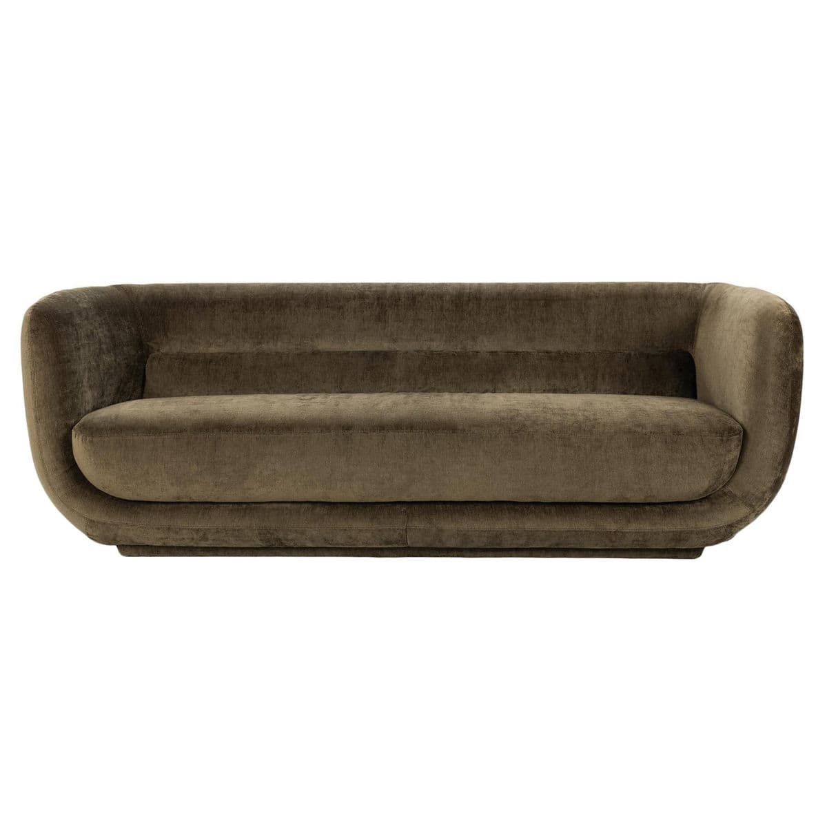 Mod Olive Velvet Sofa - Thumbnail 2