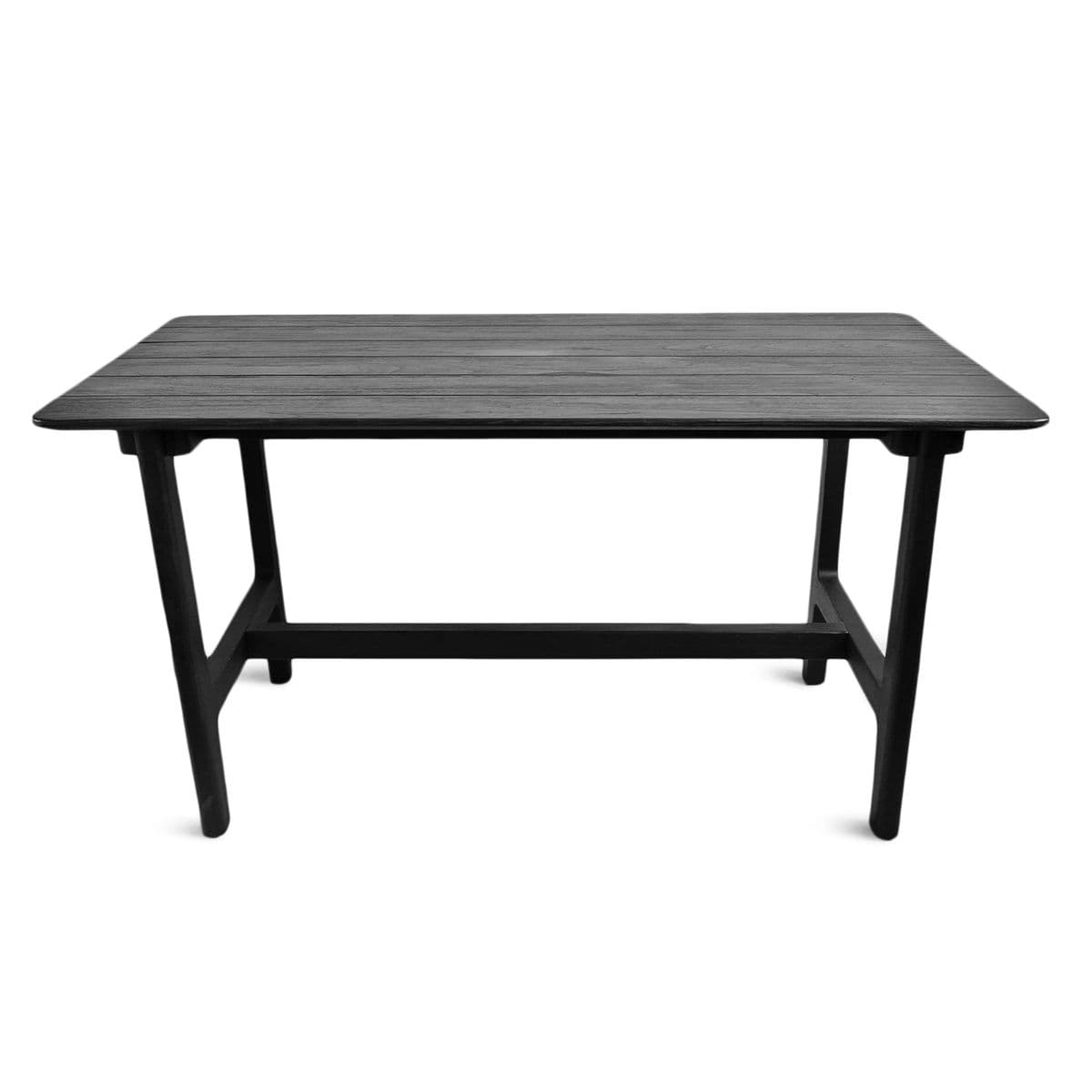 Outdoor Indoor Black Teak Counter Table - Thumbnail 2