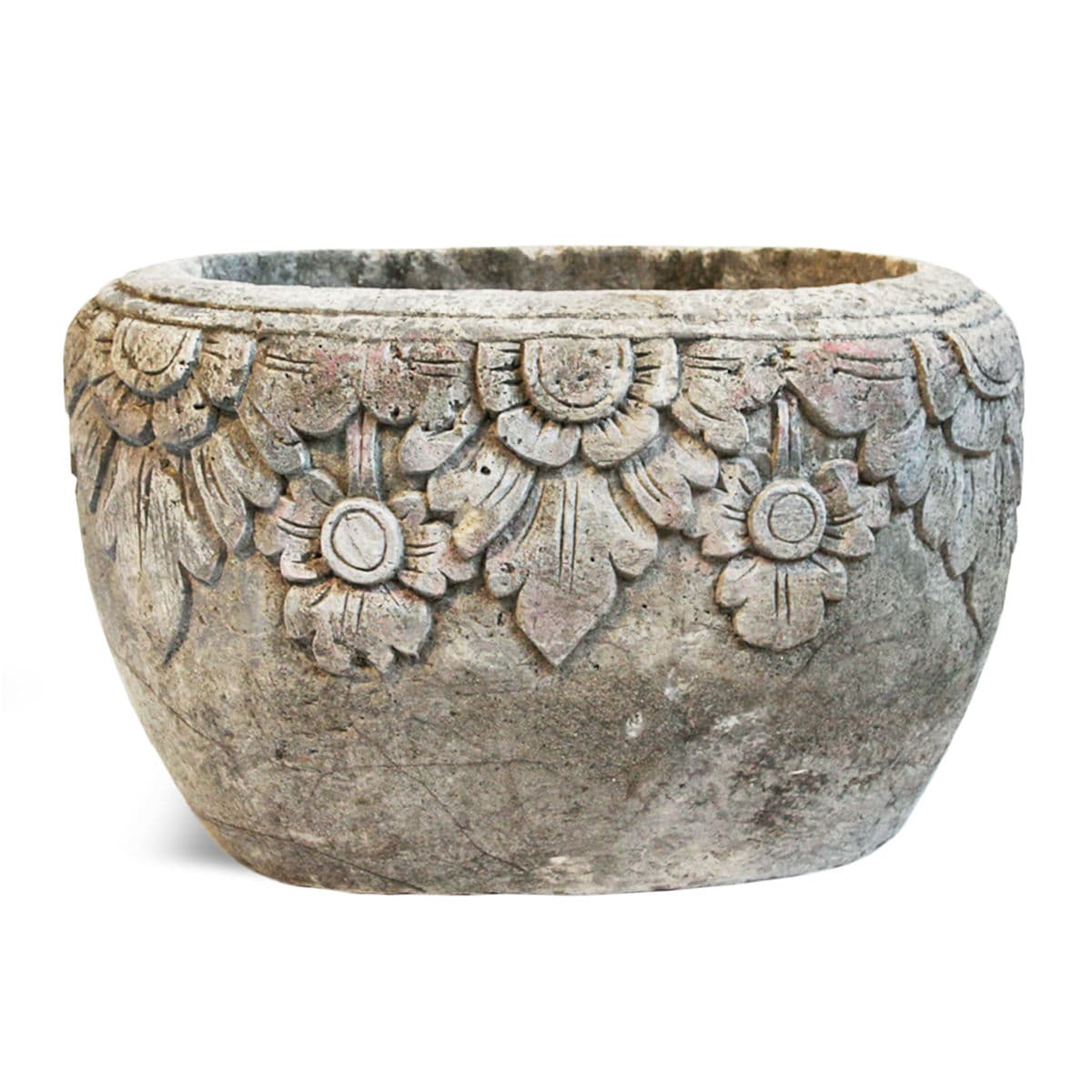 Stone Carved Planter Pot - Thumbnail 2
