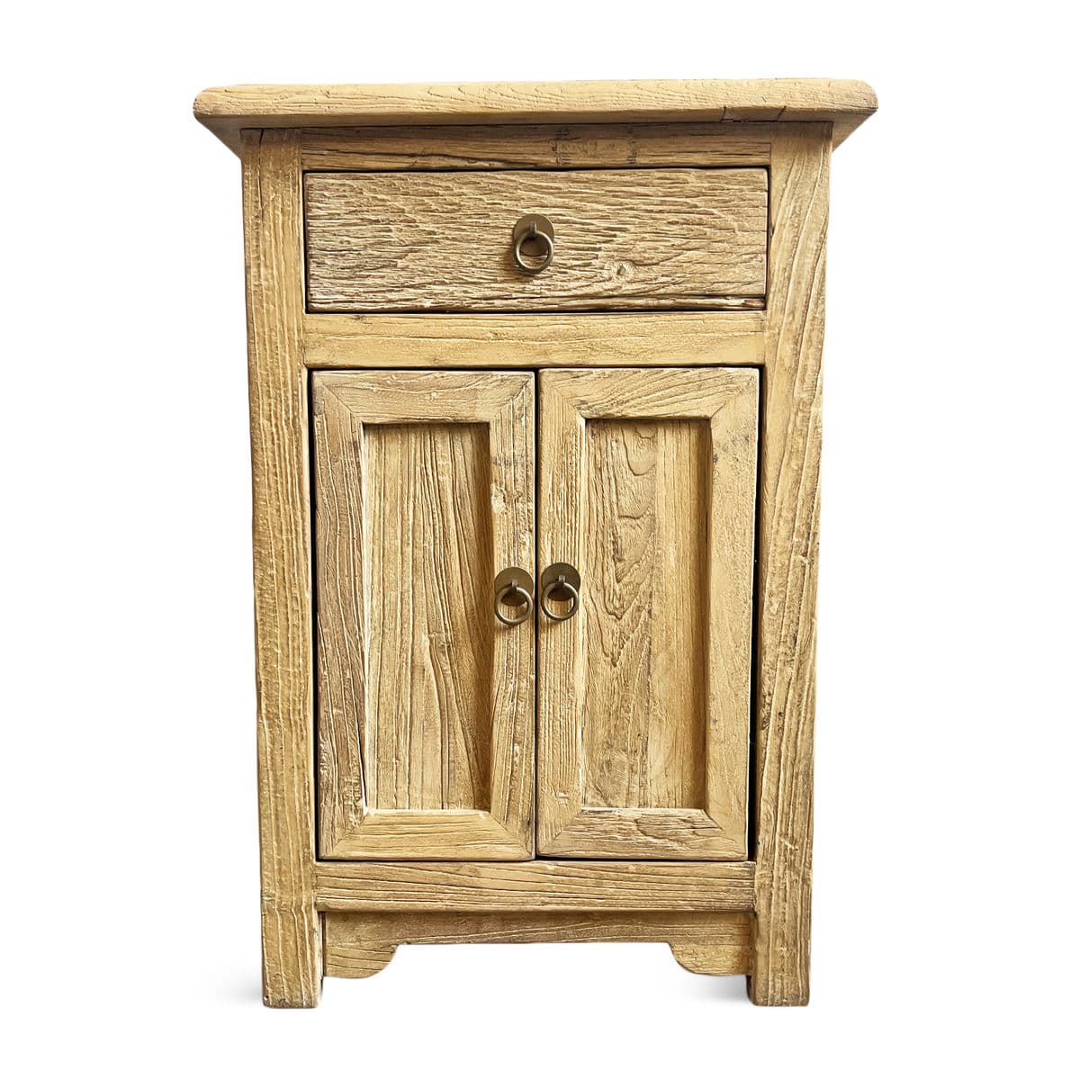 Rustic Raw Elm Nightstand - Thumbnail 2