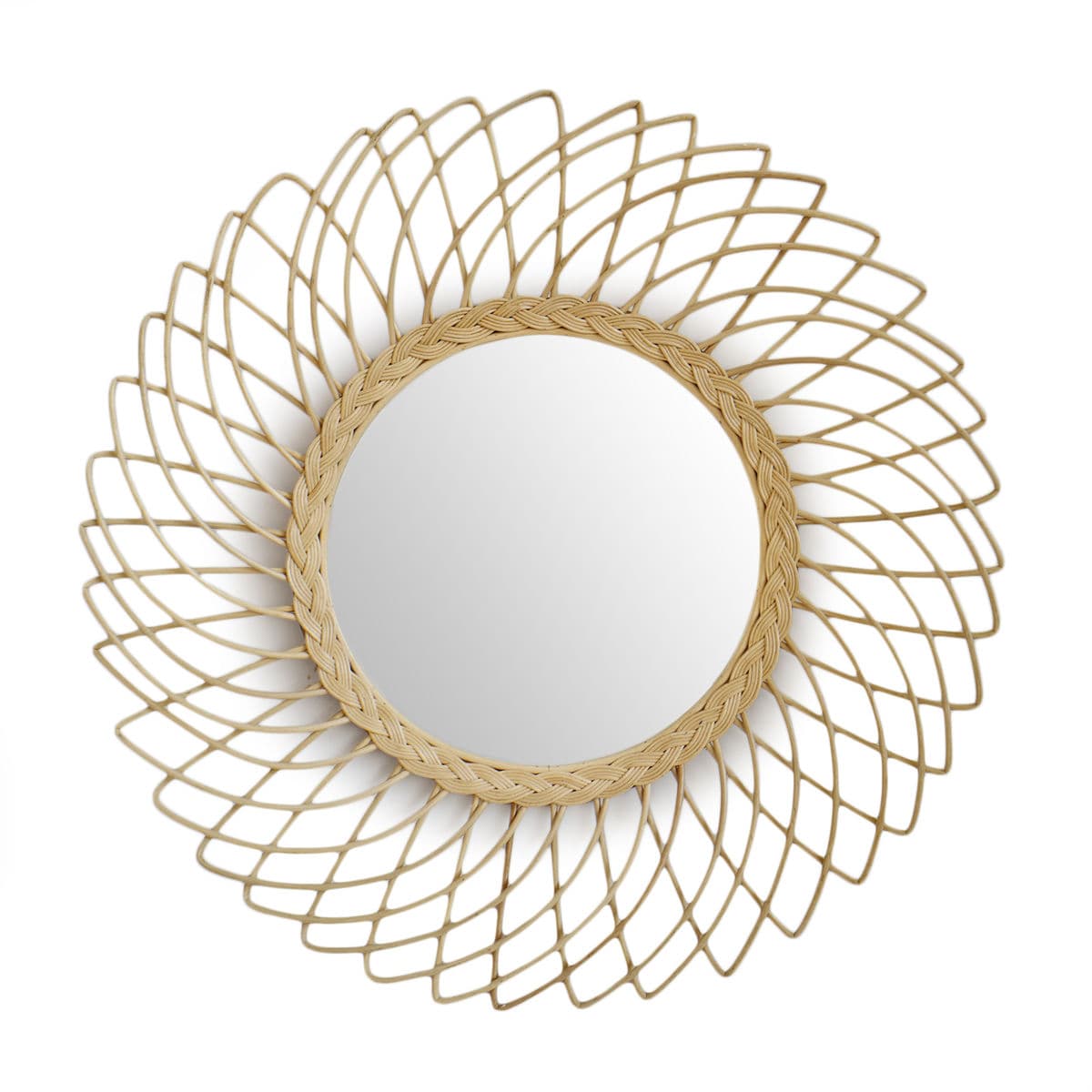 Rattan Sun Mirror - Thumbnail 2