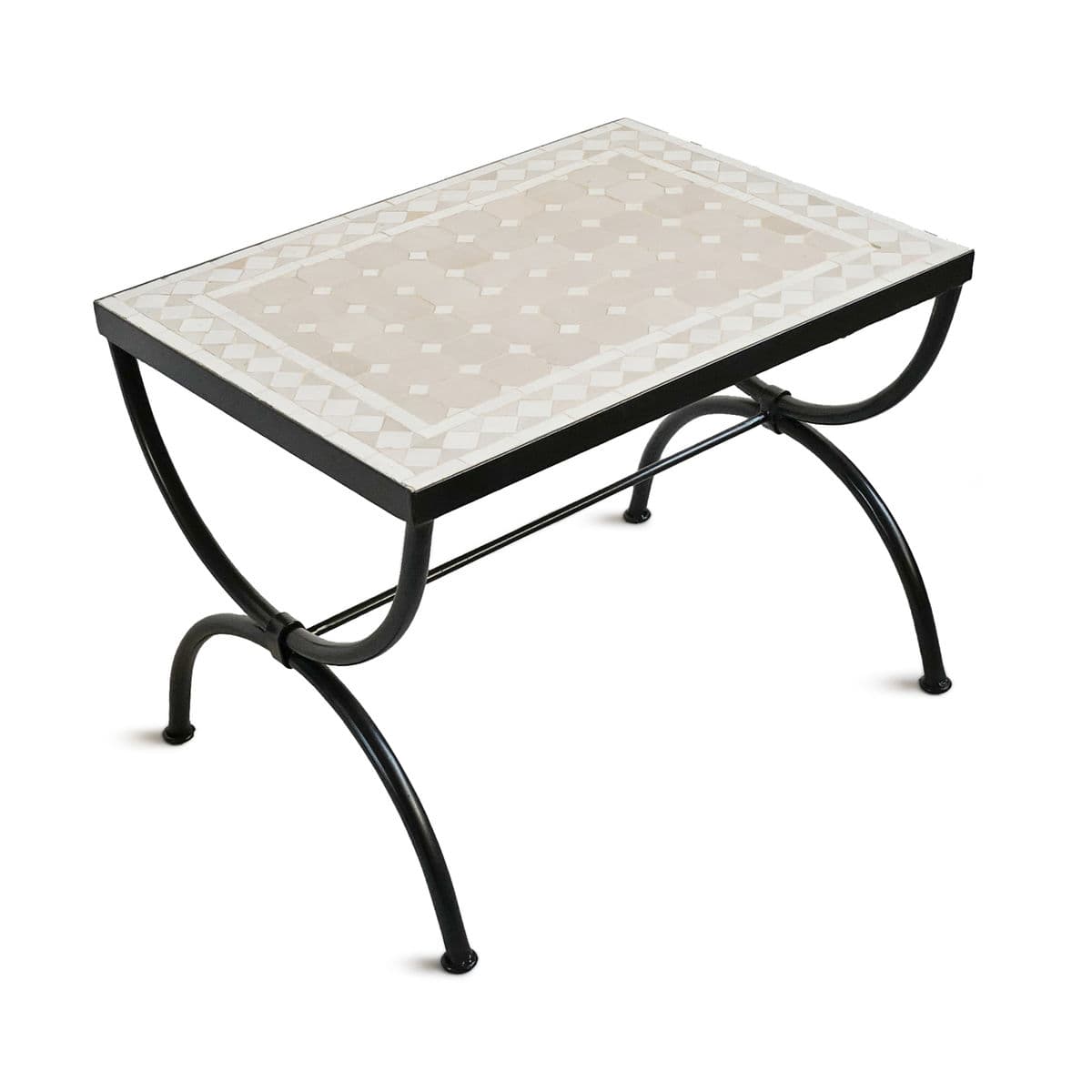 Outdoor Mosaic & Iron Side Table - Thumbnail 2