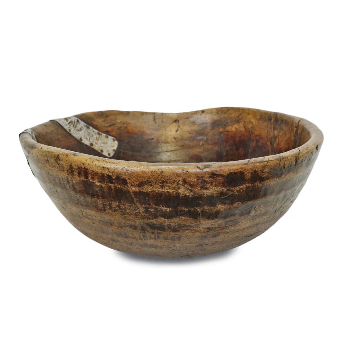Large Vintage Fulani Wood Bowl - Thumbnail 2