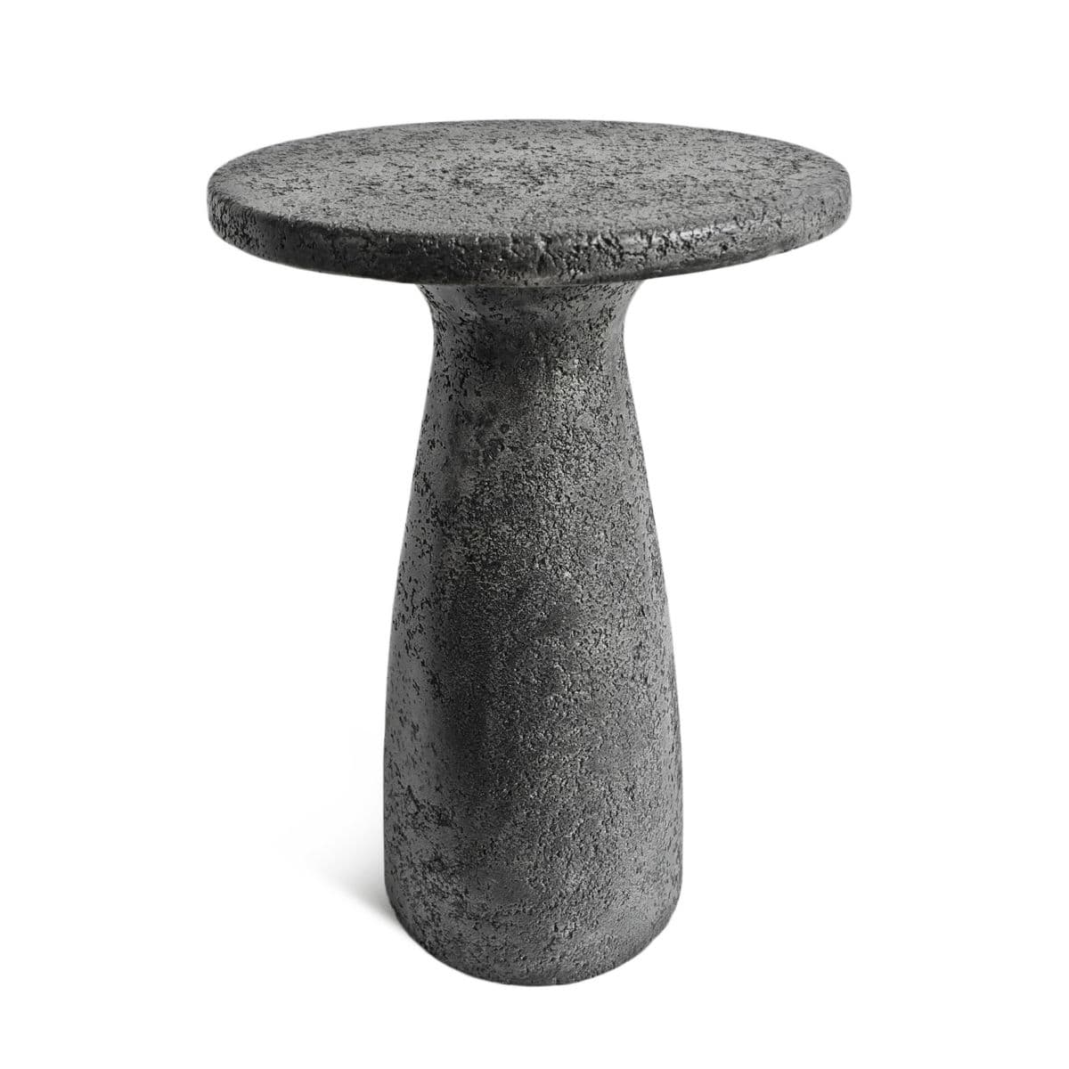 Outdoor Indoor Grey Cement Side Table - Thumbnail 2