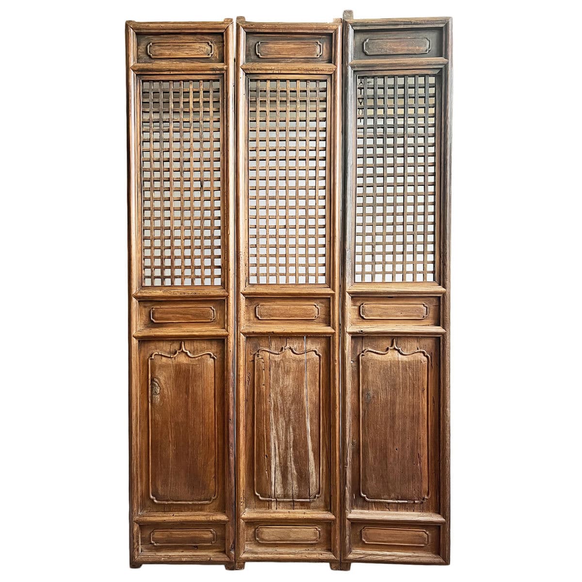 Set of 3 Elm Door Screens - Thumbnail 2