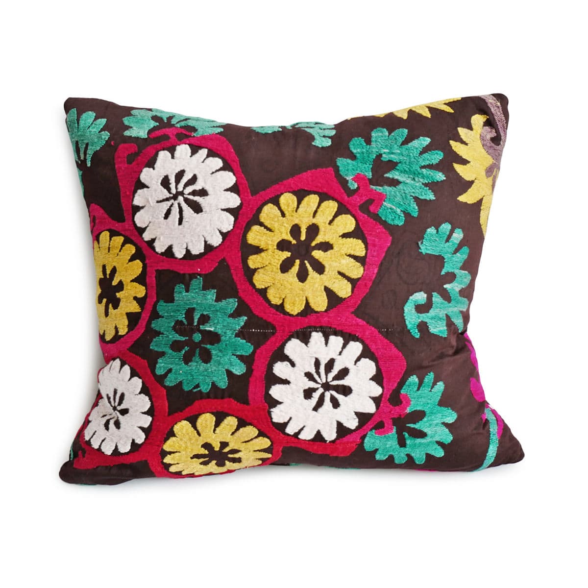 Vintage Suzani Embroidered Pillow - Thumbnail 2