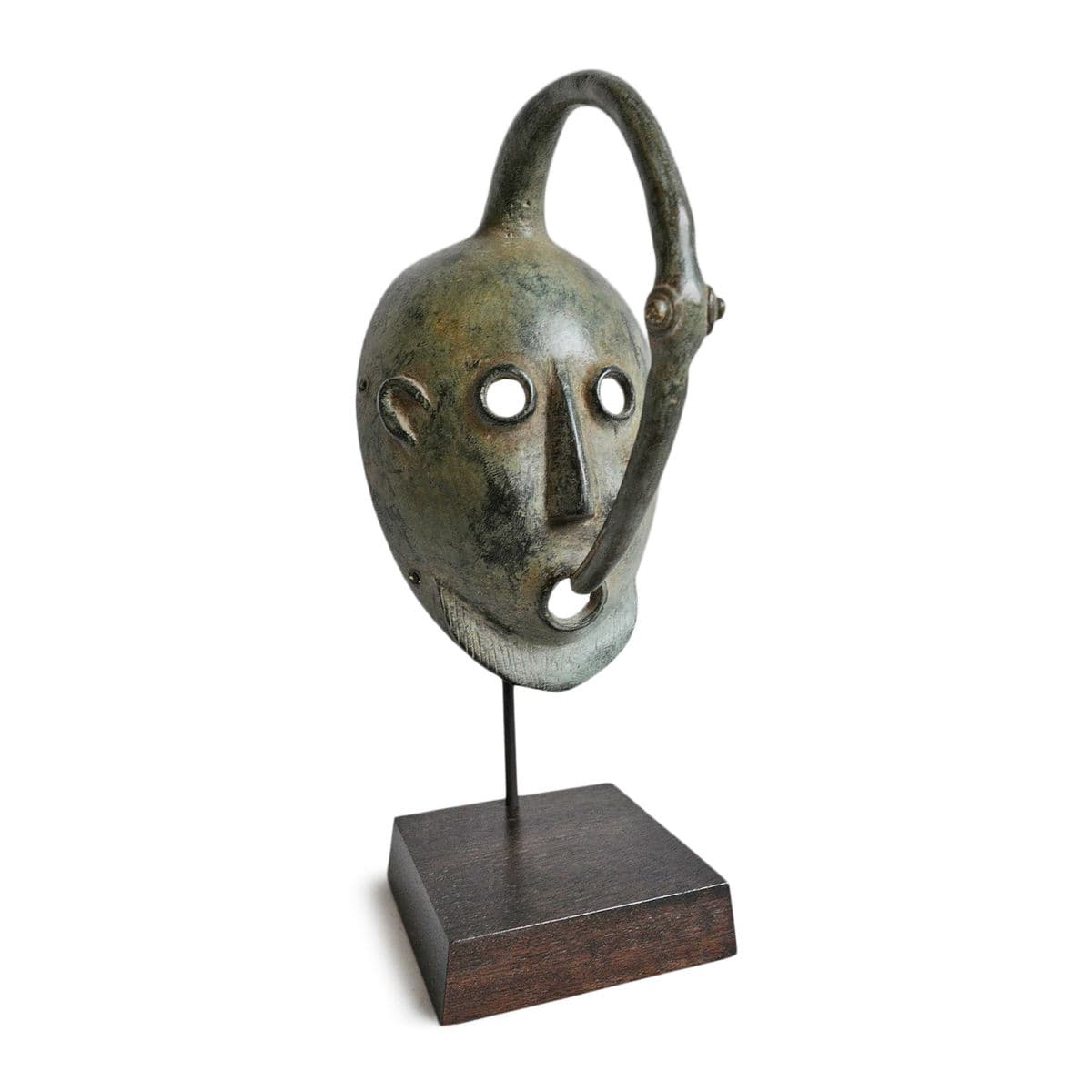 Kulango Bronze Hornbill Mask - Thumbnail 2