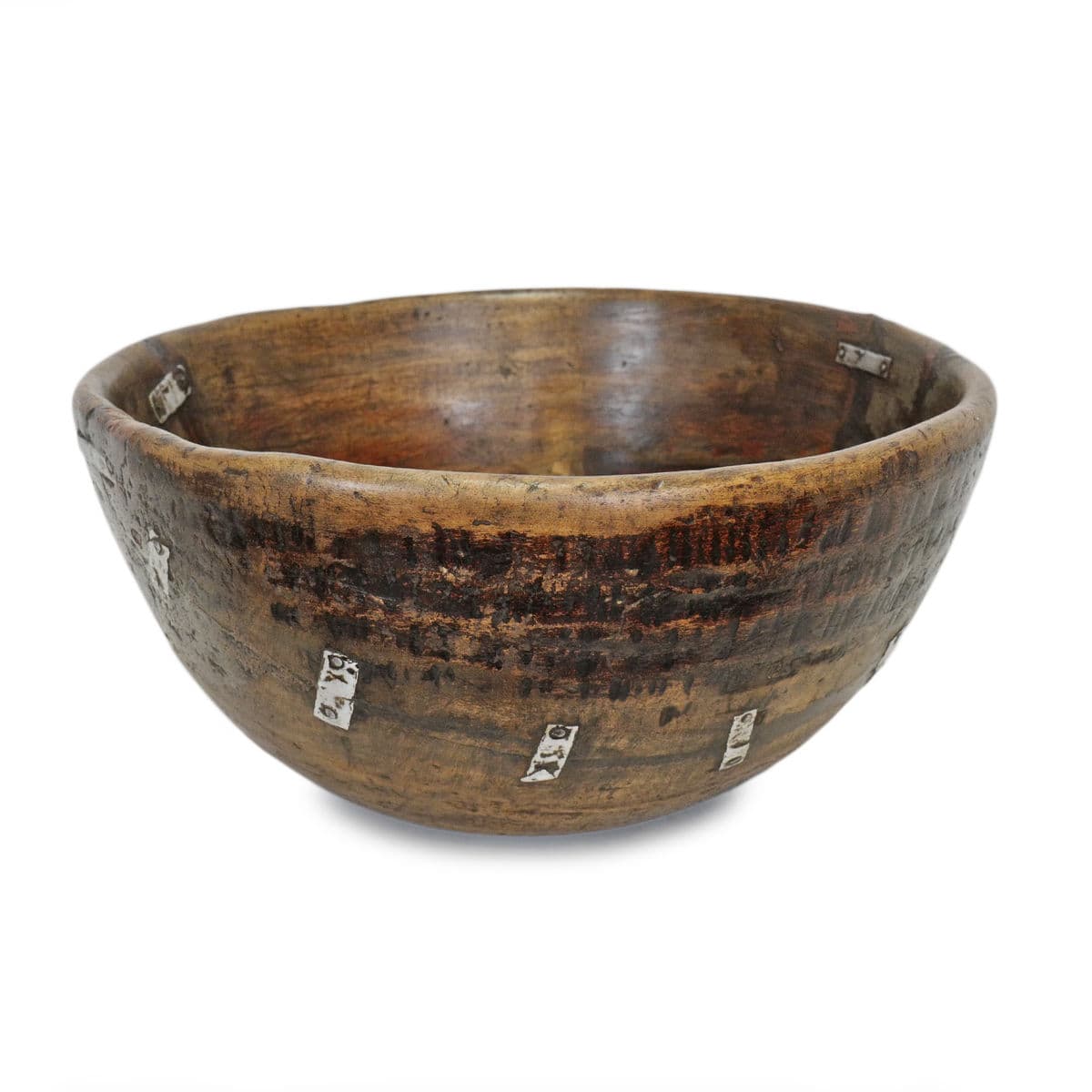 Large Vintage Fulani Wood Bowl - Thumbnail 2