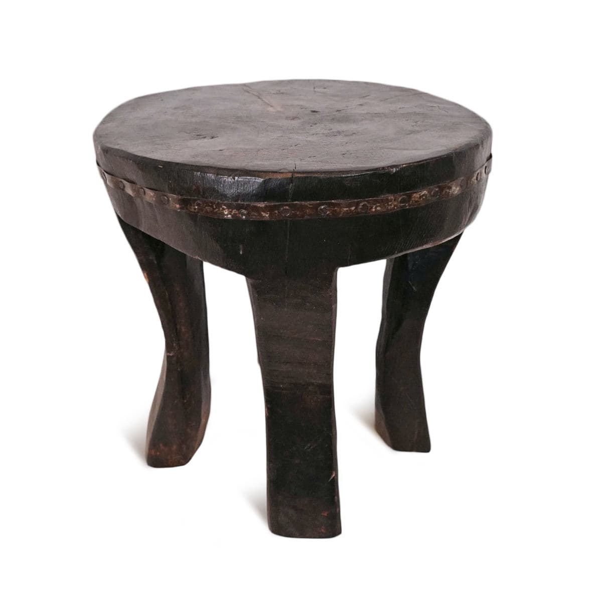 Vintage Naga Wood Stool - Thumbnail 2