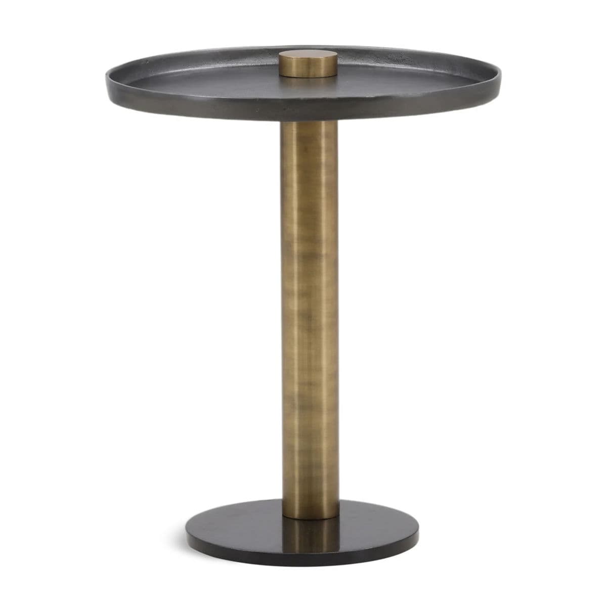 Jaxon Brass & Black Side Table - Thumbnail 2