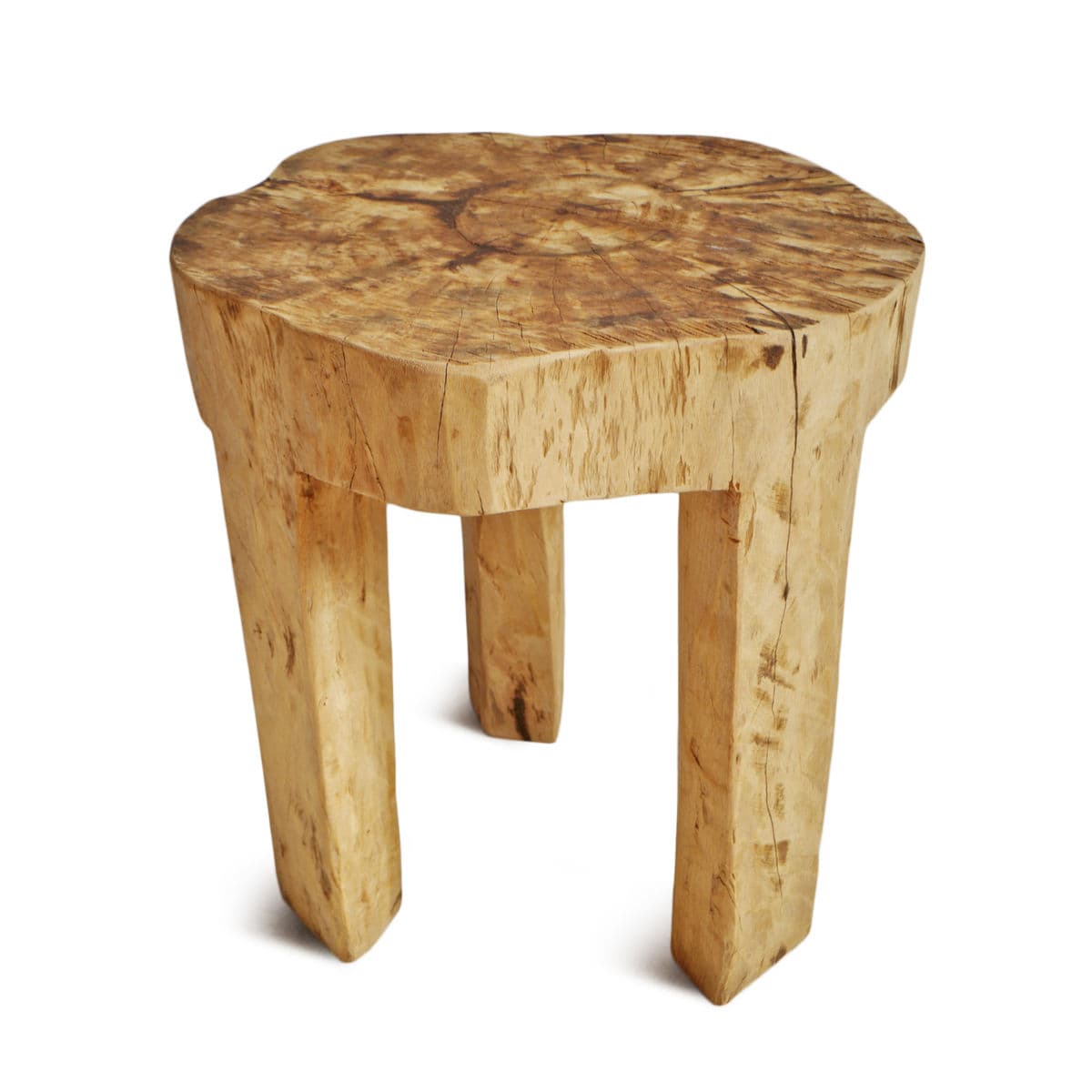 Rustic Naga Three Leg Wood Table - Thumbnail 2