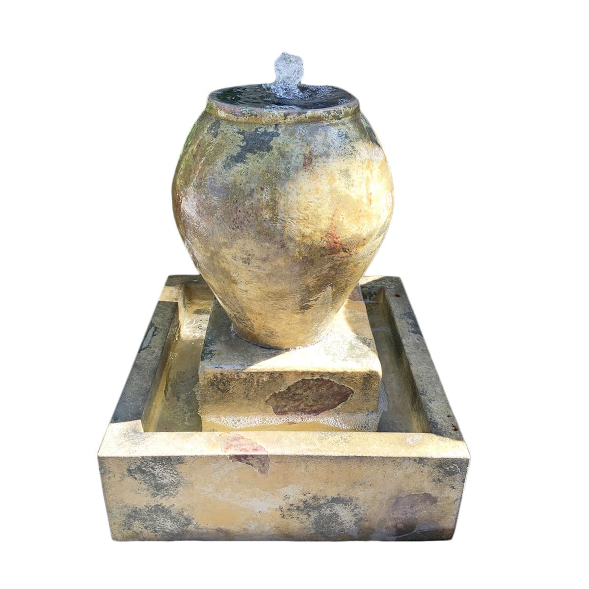 Earth Ware Cask Urn Fountain Small - Thumbnail 2