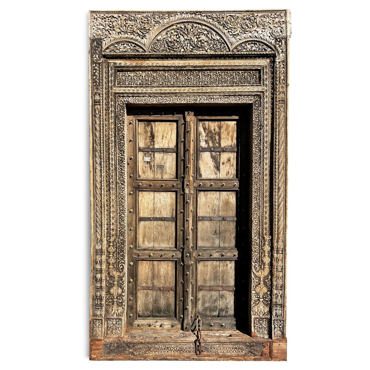 Antique Rajasthan Carved Door Frame - Thumbnail 2