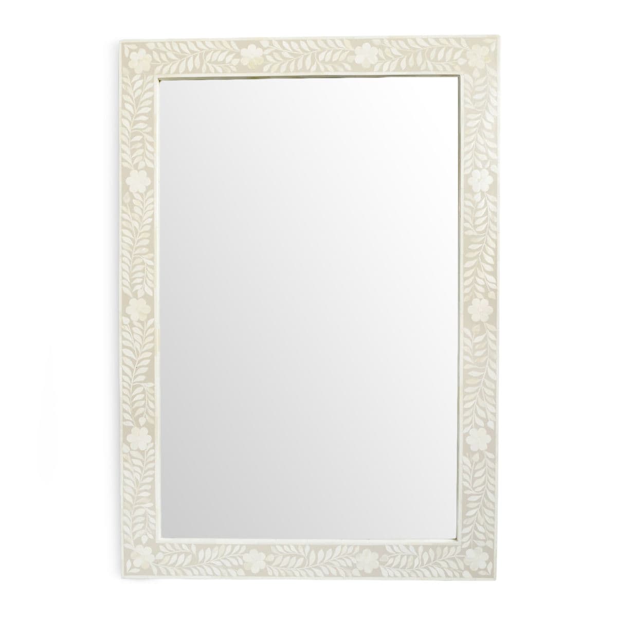 Priya Floral Inlay Mirror - Thumbnail 2