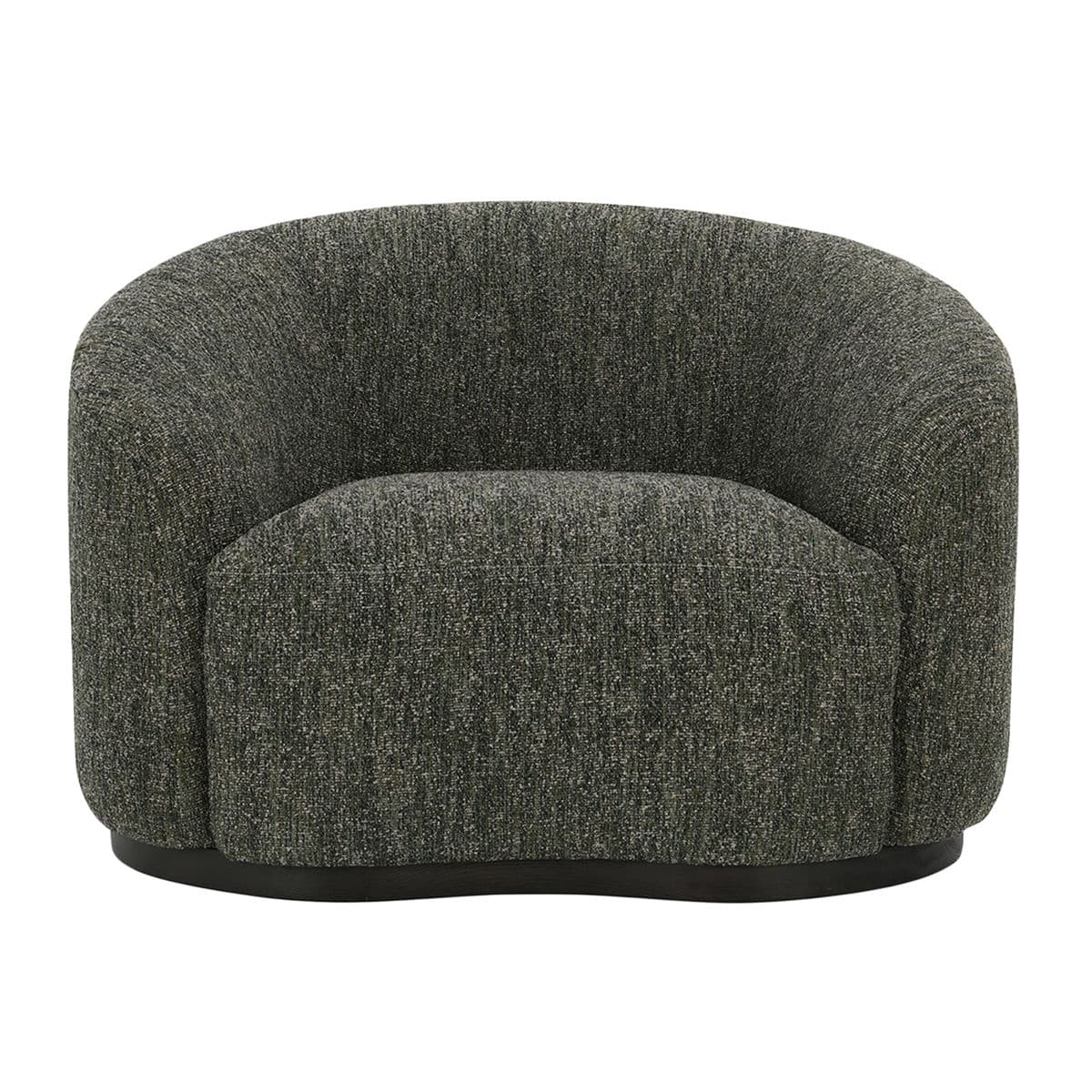 Soft Forest Green & Charcoal Swivel Chair - Thumbnail 2