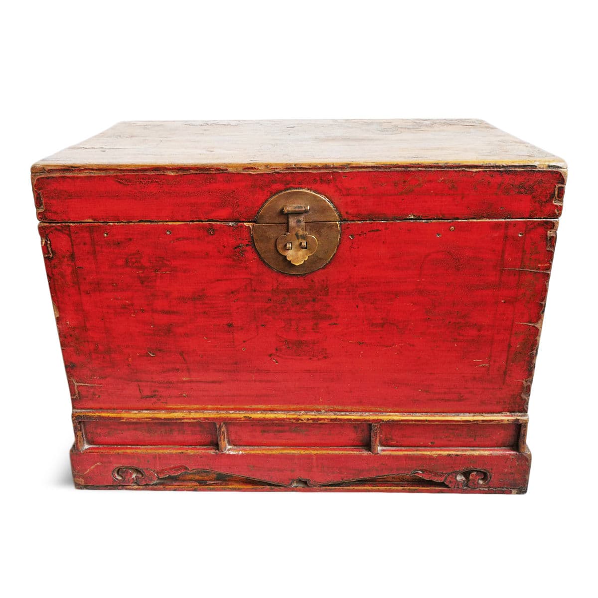 Vintage Ming Red Trunk - Thumbnail 2