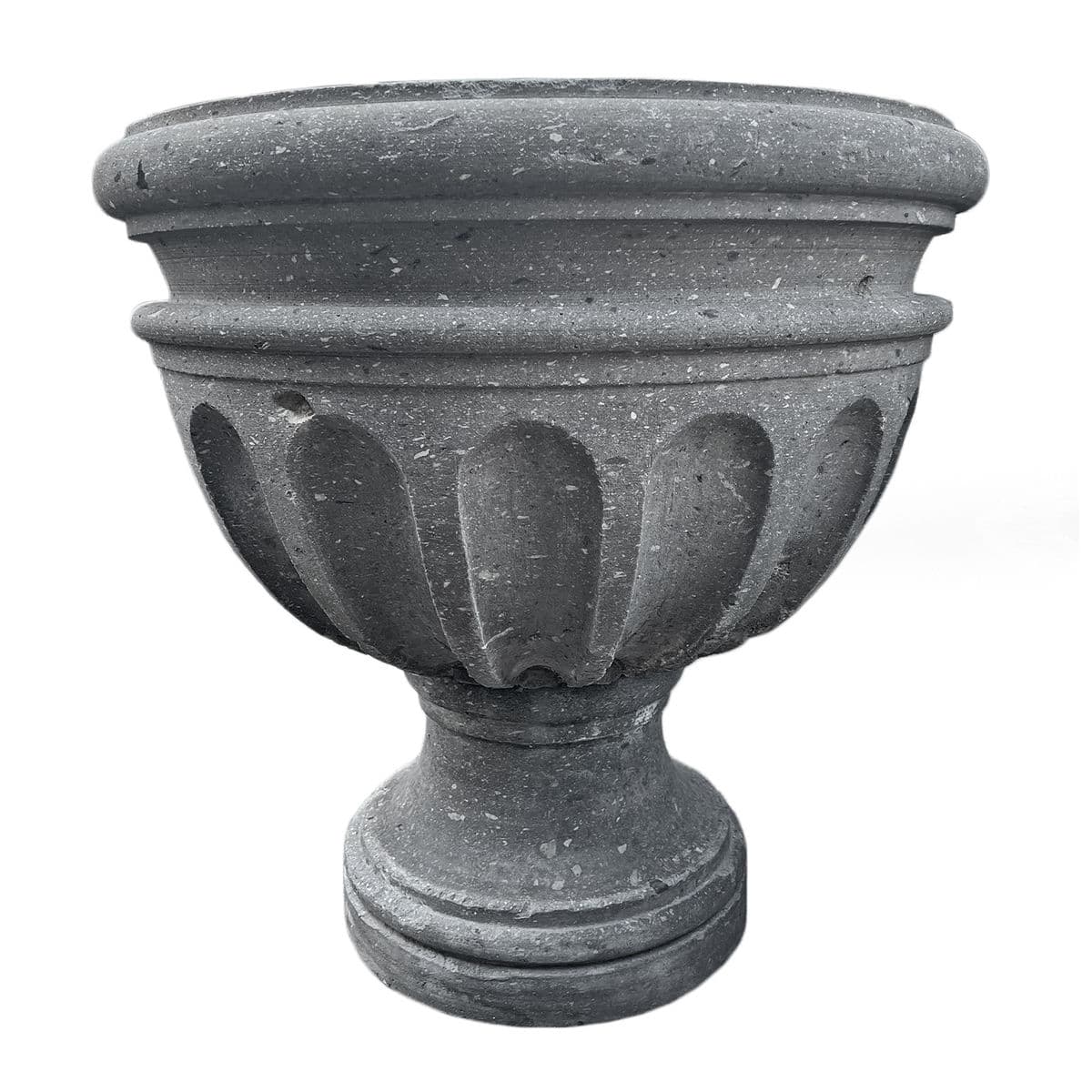 Stone Cement Carved Urn Planter - Thumbnail 2
