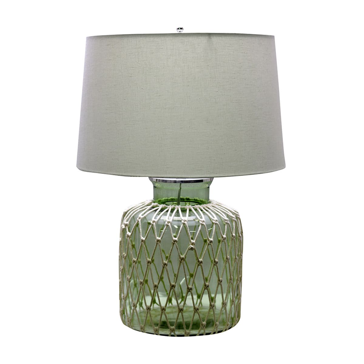 Green Jar Rope Table Lamp - Thumbnail 2