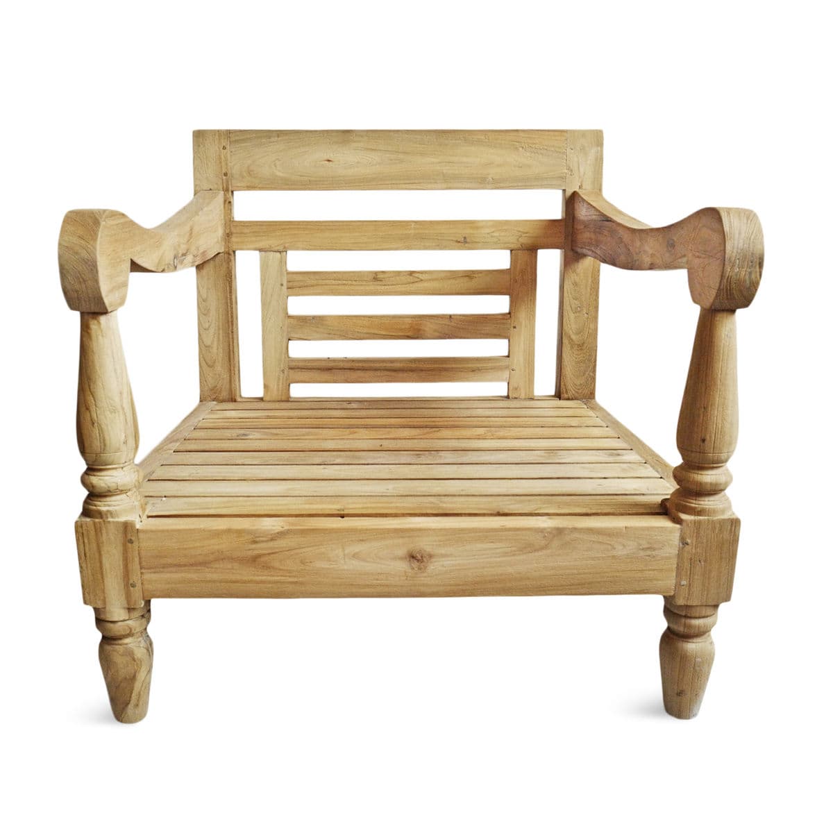 Teak Outdoor Club Chair - Thumbnail 2