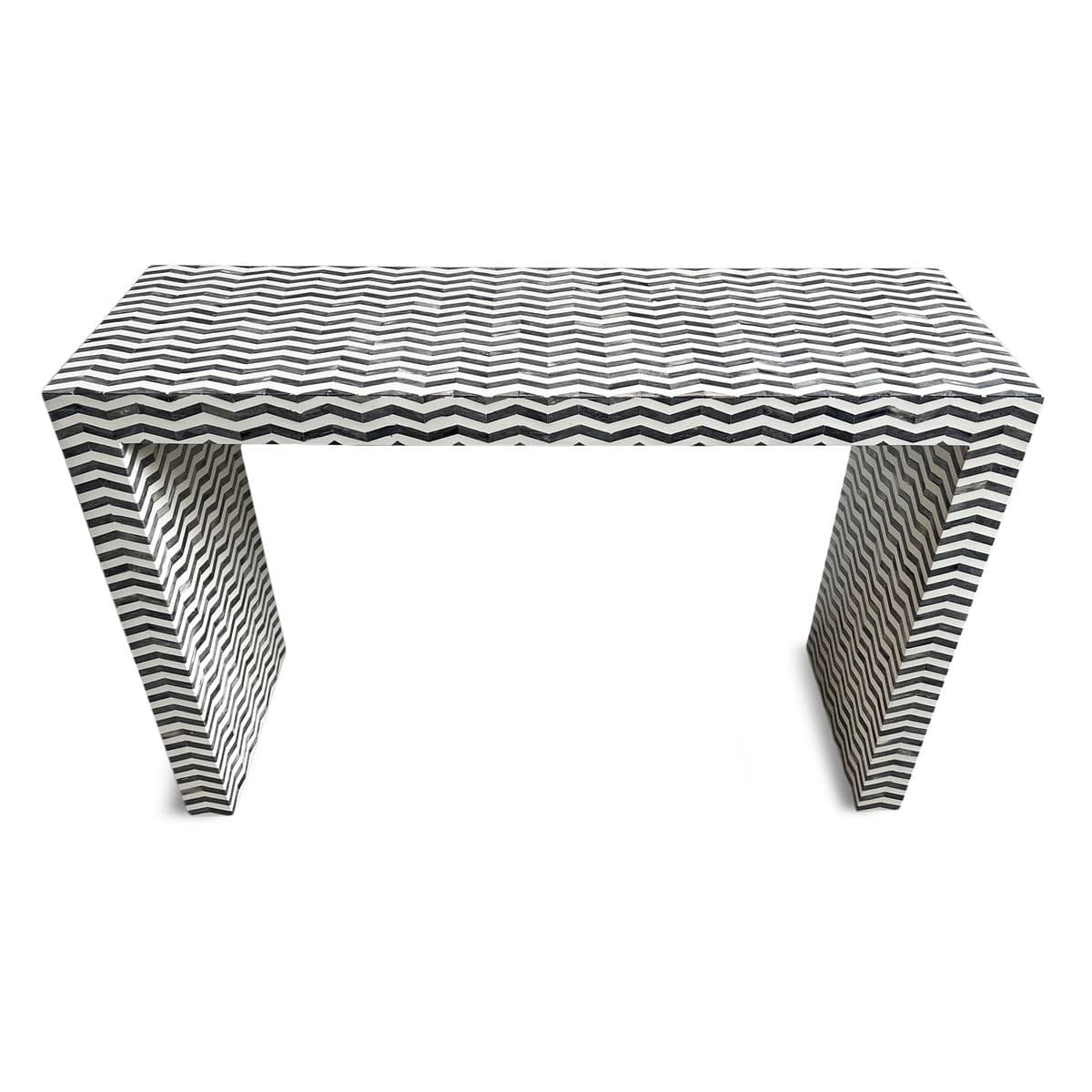 Chevron Inlay Console Table - Thumbnail 2