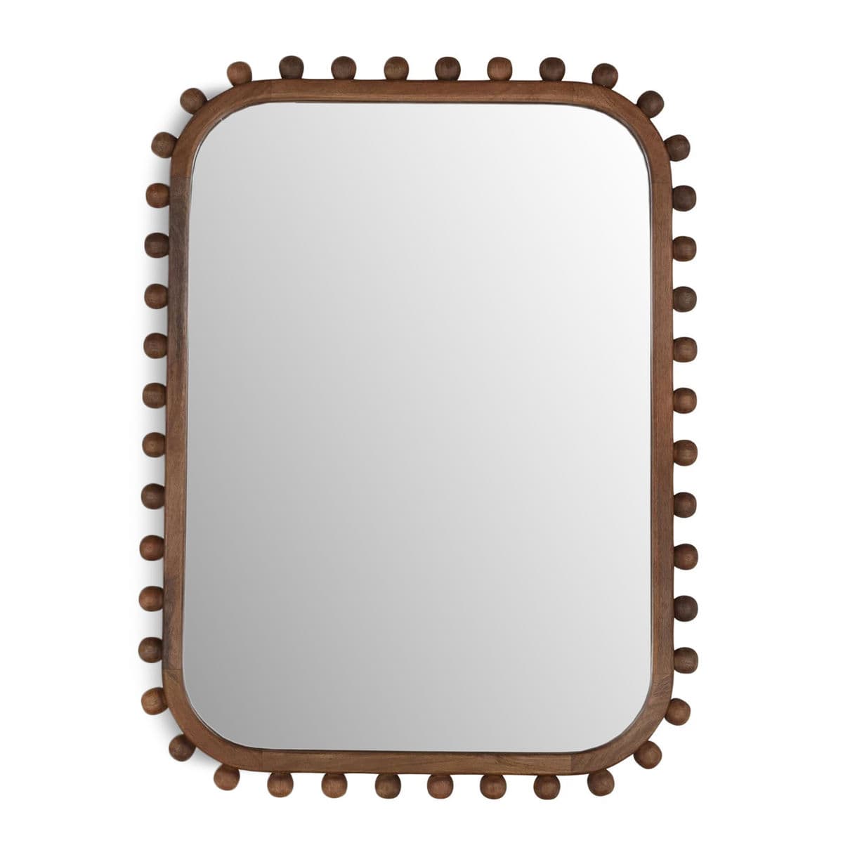 Wood Ball Edge Mirror - Thumbnail 2