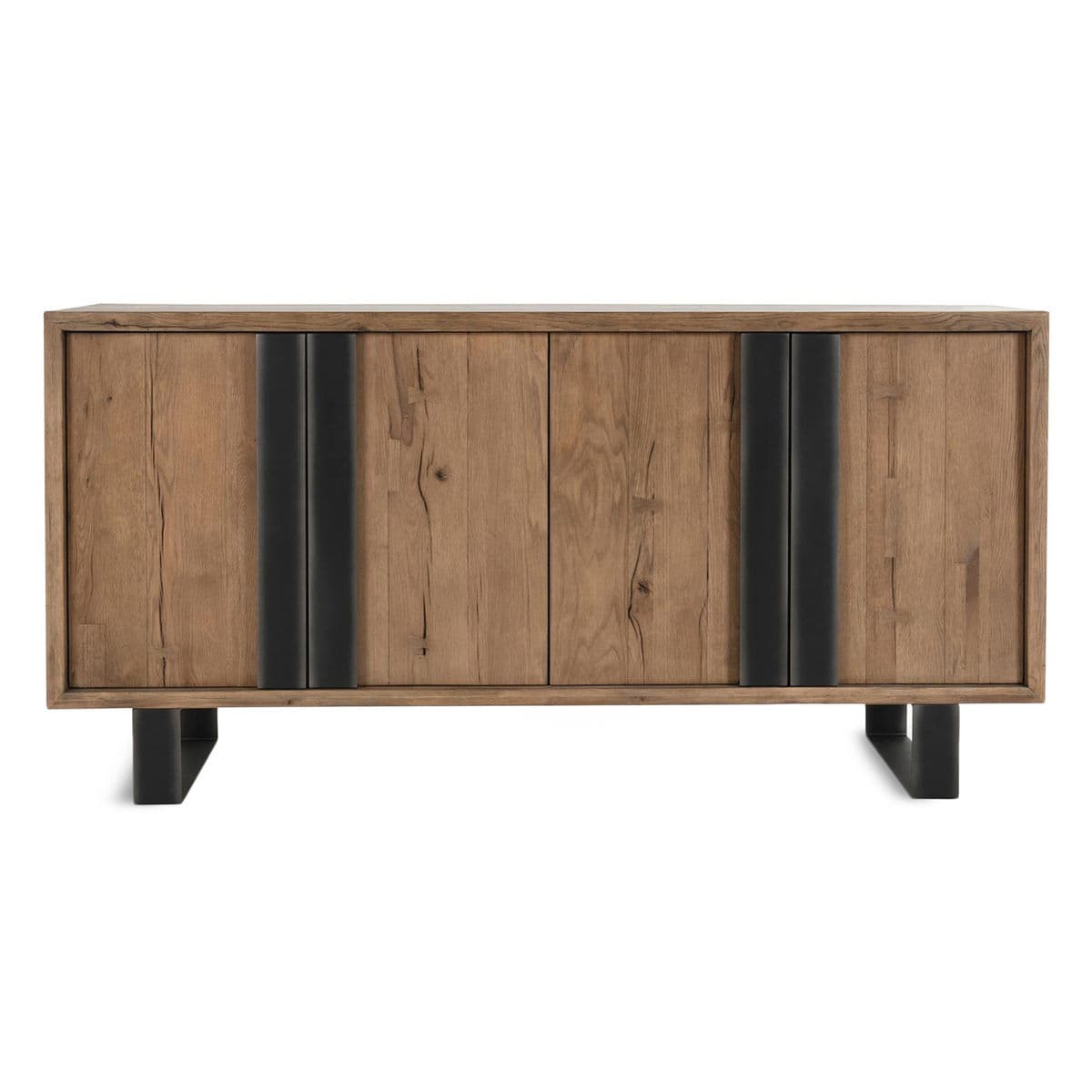 Modern Salvaged Wood & Iron Buffet - Thumbnail 2