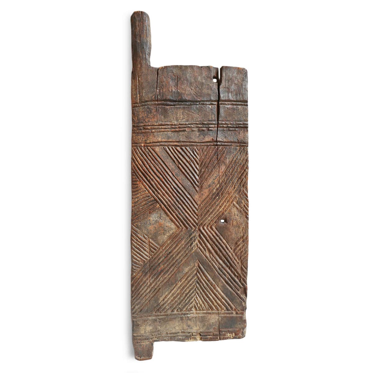 Vintage Igbo Carved Wood Door - Thumbnail 2