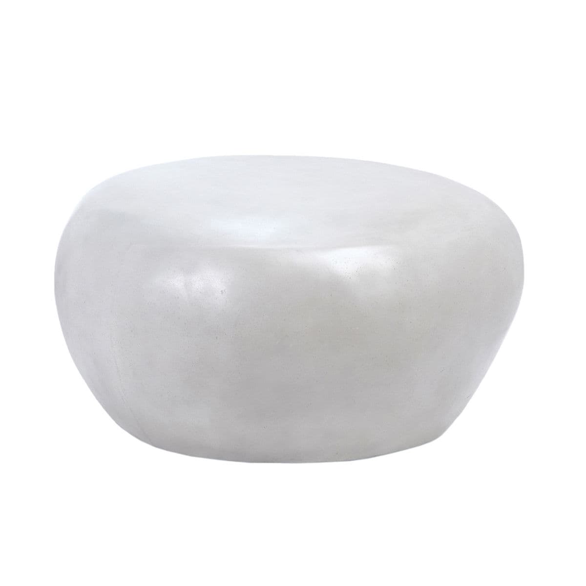 White Cement Rock Table / Stool - Thumbnail 2