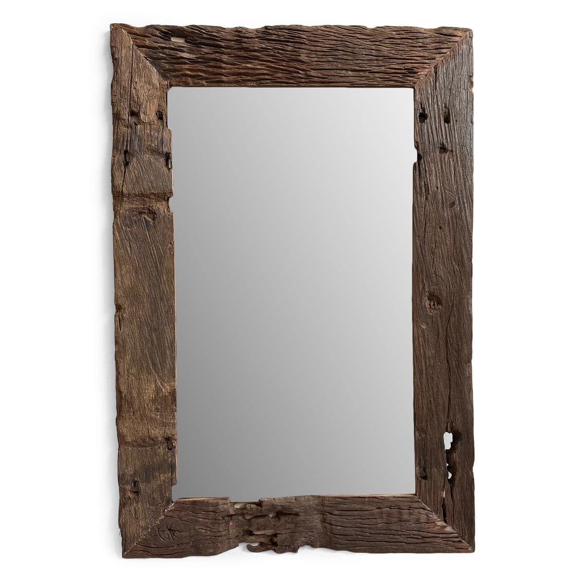 Rustic Railway Wood Mirror - Thumbnail 2
