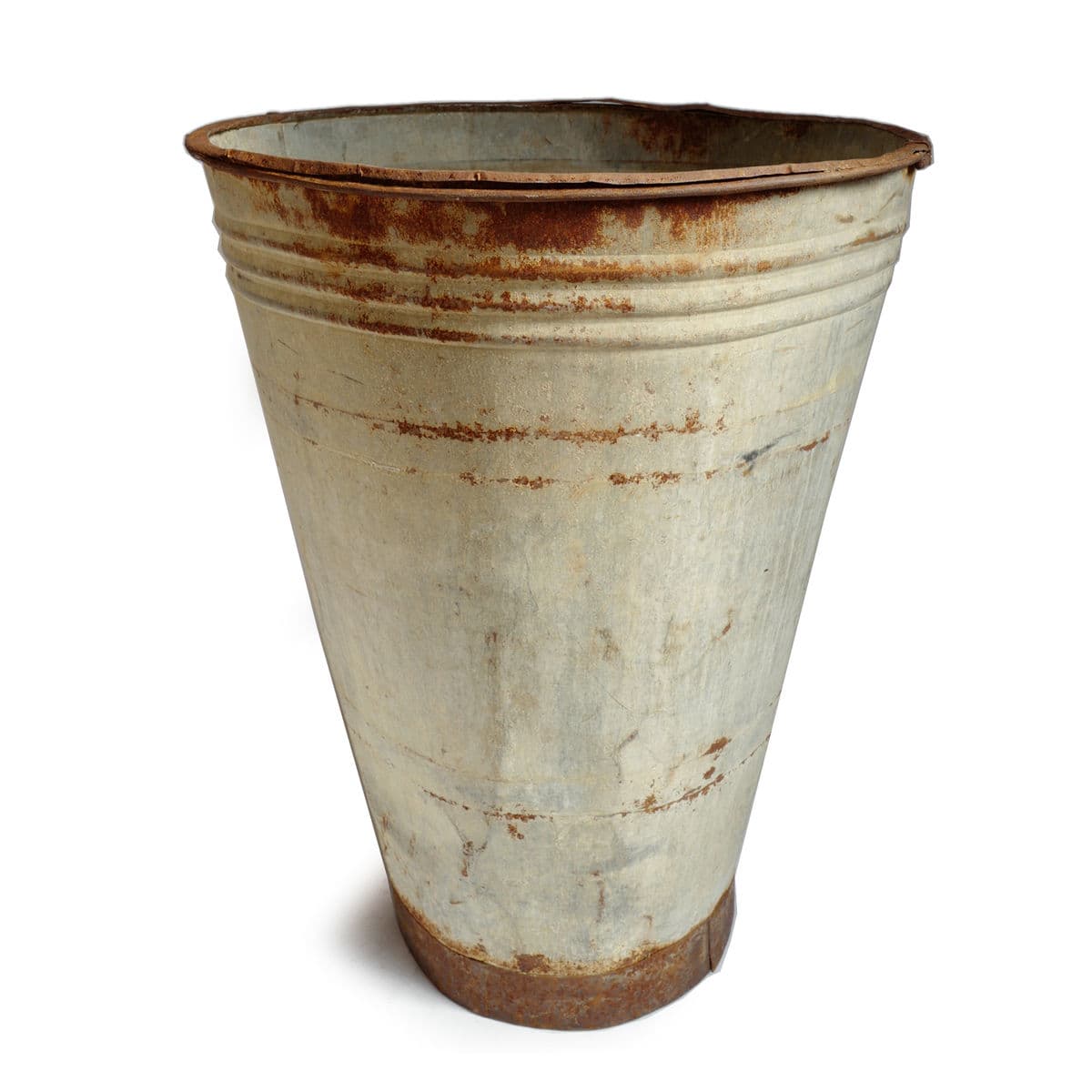 Vintage Large French Galvanized Bin - Thumbnail 2