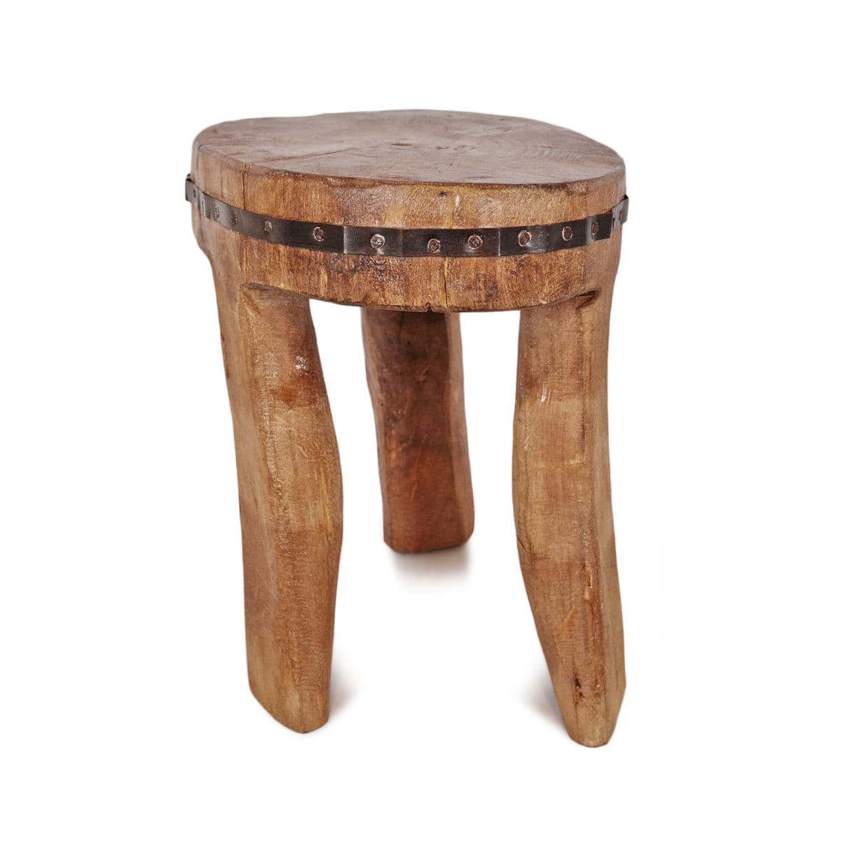 Vintage Naga Wood Stool - Thumbnail 2