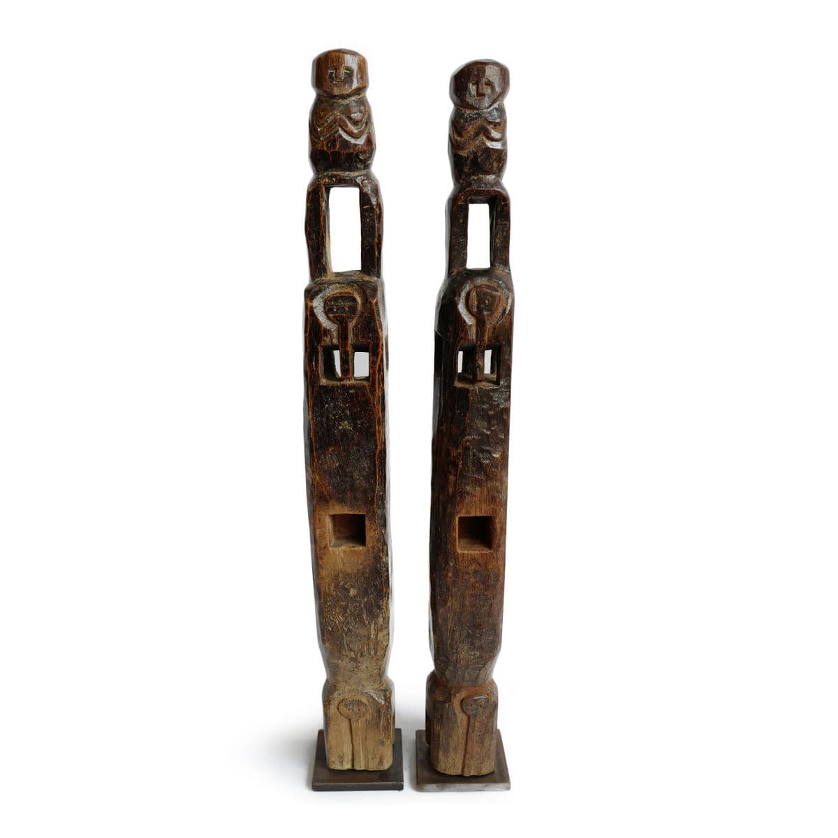 Pair of Old Nepal Chair Legs - Thumbnail 2