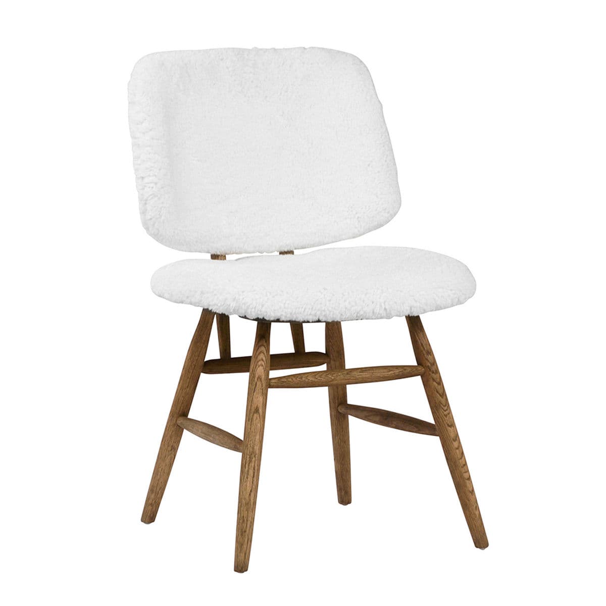 Mid-Century Sherpa Dining Chair - Thumbnail 2