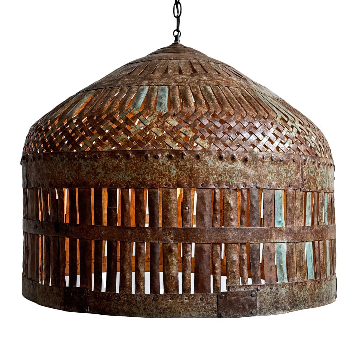 Vintage Iron Cage Pendant Light - Thumbnail 2