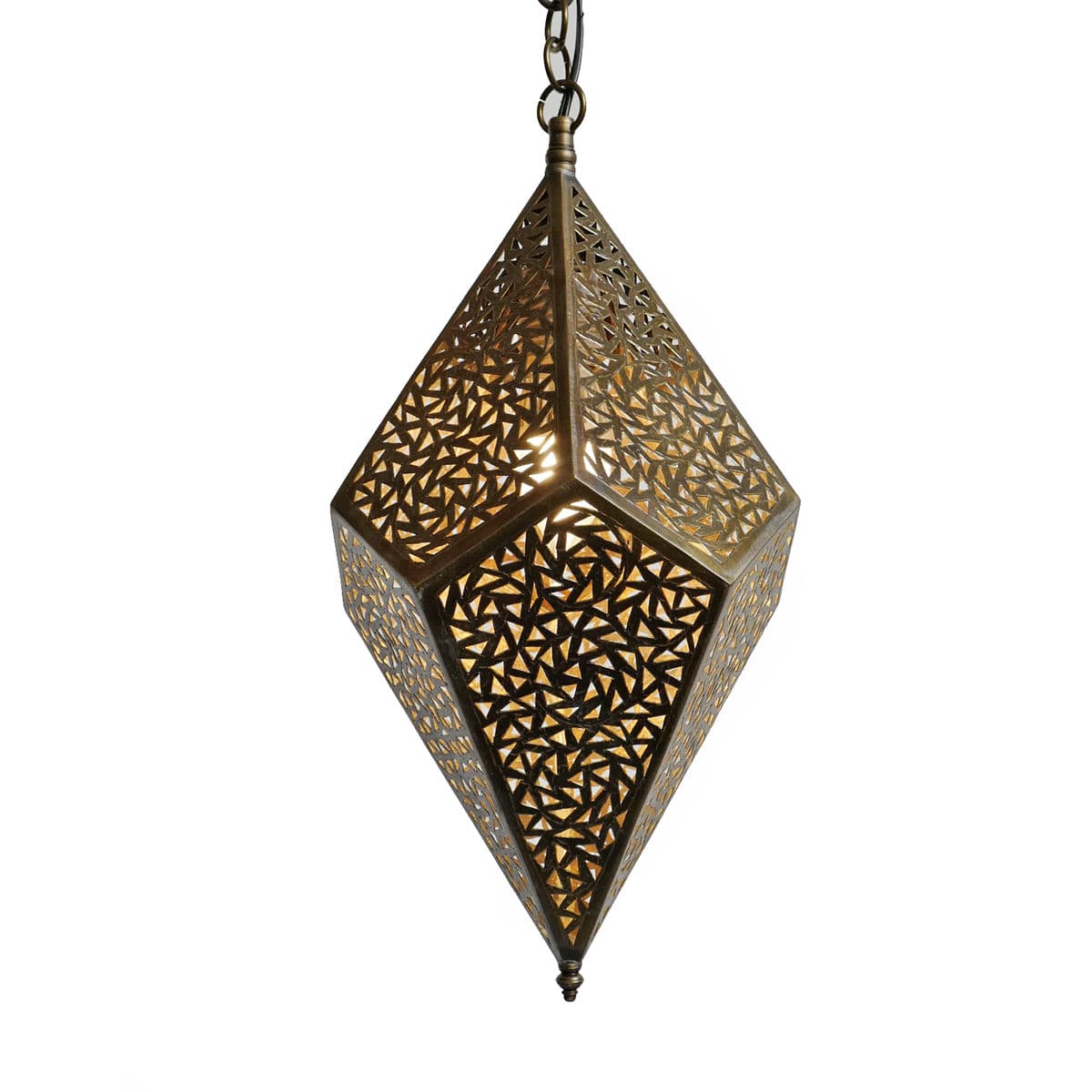 Brass Prism Pendant - Thumbnail 2