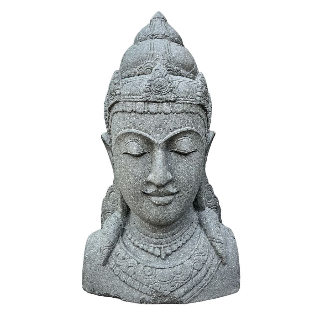 Stone Siwa Bust Garden Statue - Thumbnail 2