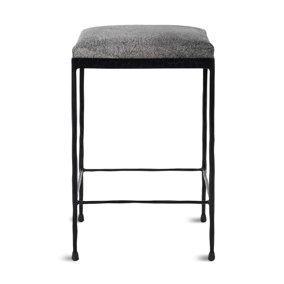 Grey Hide Counter Stool - Thumbnail 2