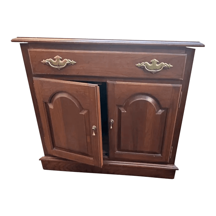 Ethan Allen Cherry Wood Nightstand or Side Table - Vintage Late 20th Century - Thumbnail 2